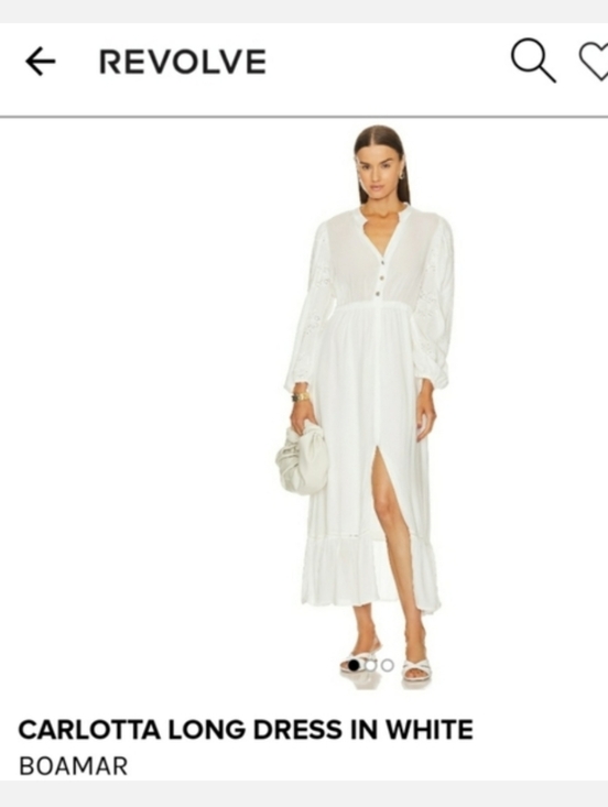 REVOLVE Dresses & Skirts - 🤍REVOLVE BOAMAR Carlotta Made In Colombia White Eyelet Split Maxi Dress S/M🤍